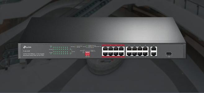 TL-SL1218P | 16-Port 10/100 Mbps + 2-Port Gigabit Rackmount Switch with  16-Port PoE+ | TP-Link Online - Malaysia Store